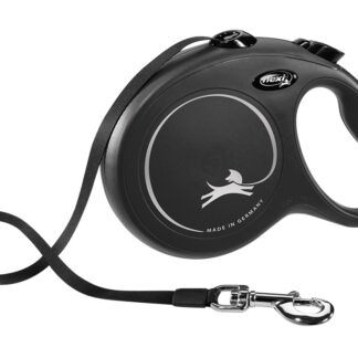 Flexi Bånd New Classic L 8m Sort