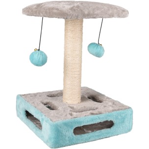 SCRATCHING TREE CYA 1 TURQUOISE/GREY 28x28x39CM