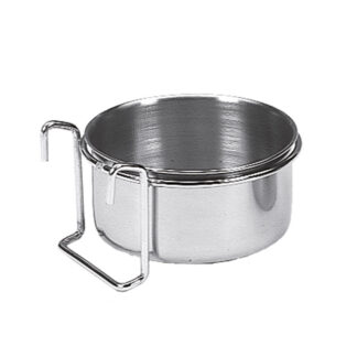 RUSTFRI STÅLSKÅL M. KROG HOLDER 0,90L - FUGLE TILBEHØR