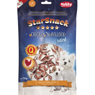 CHICKEN N POLLOCK MINI 70G - SNACK